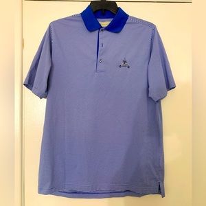 Donald Ross Congressional Country Club Blue Golf Shirt Medium